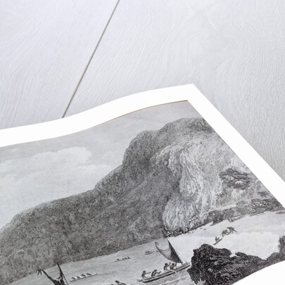 18th century engraving of Karakakooa Bay where Captain James Cook was killed by Anonymous