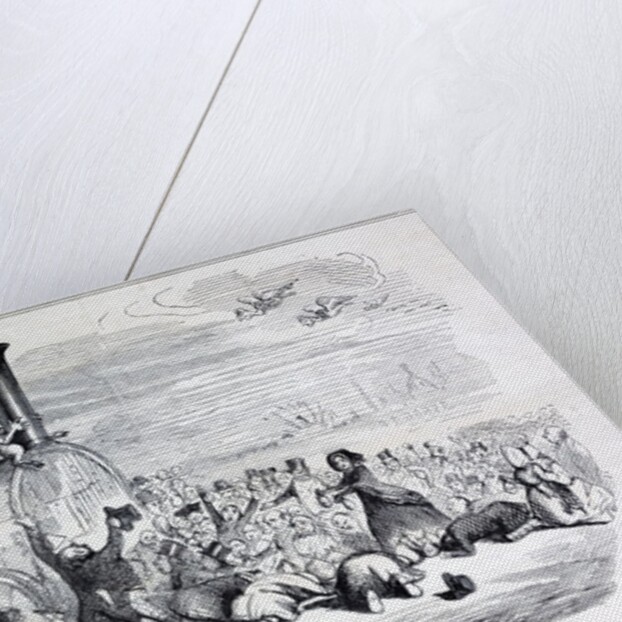 Railway Mania cartoon 0f 1845 by Anonymous