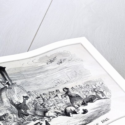 Railway Mania cartoon 0f 1845 by Anonymous