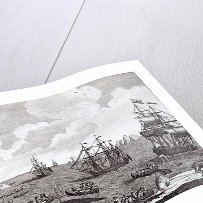 Whaling in the 18th century. A British naval squadron in the Arctic by Anonymous