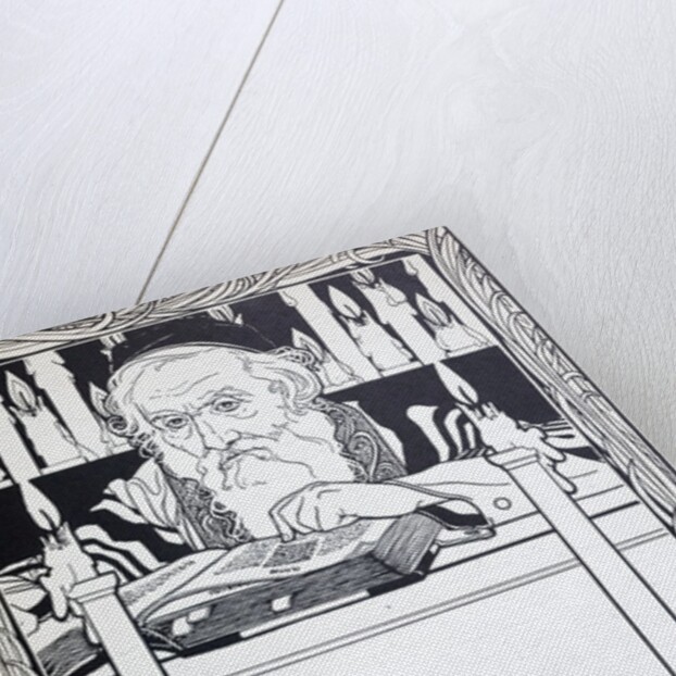 Illustration from Songs of the Ghetto. Ephraim Moses Lilien (1874â€“1925) by Anonymous