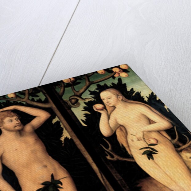 Adam and Eve in the Garden of Eden by Lucas Cranach the Younger