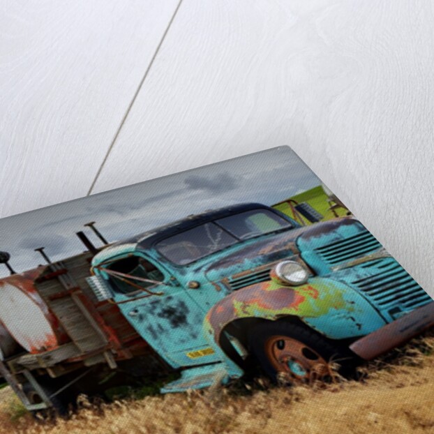Old Field Fuel Truck With Multi Color paint by Anonymous