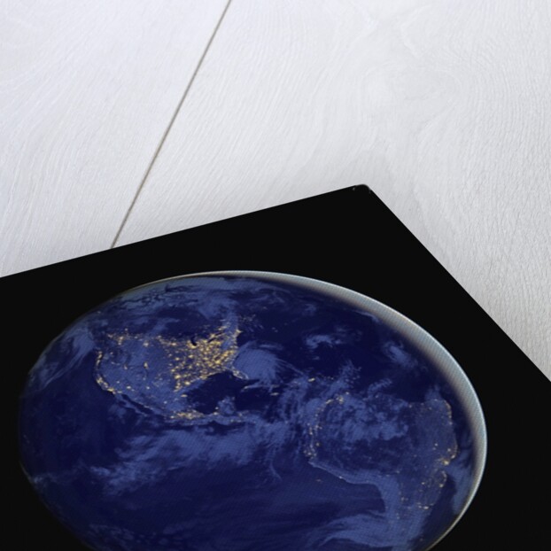 Nighttime satellite composite view of North and South America by Anonymous
