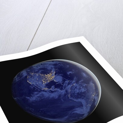 Nighttime satellite composite view of North and South America by Anonymous