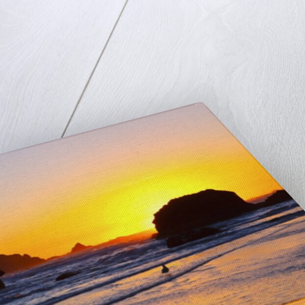 Sunset along Arch Rock, Ecola State Park, Oregon Coast, Pacific Northwest, United States by Anonymous