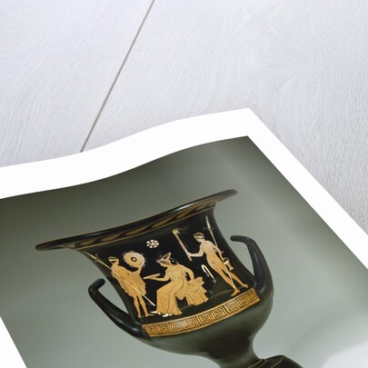 Apulian red figure calyx krater with a scene from Euripides' play by Anonymous