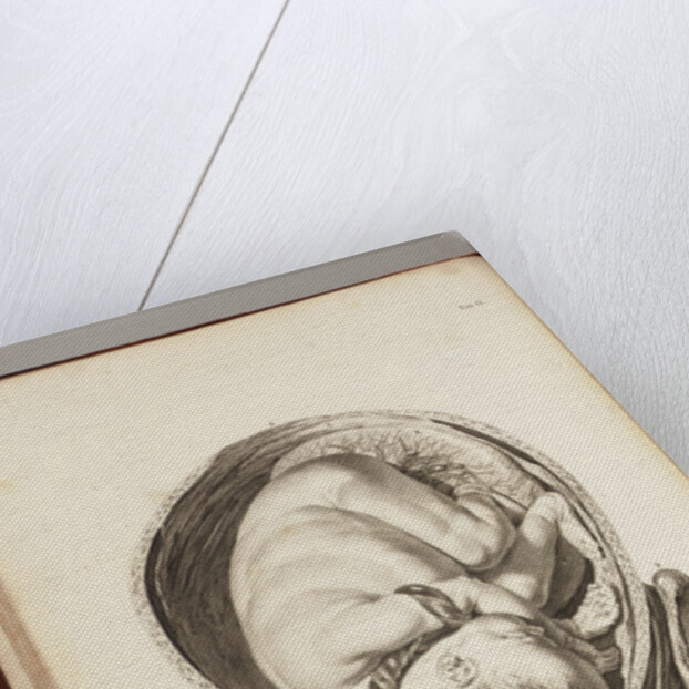 Engraving of a child in the womb by William Smellie