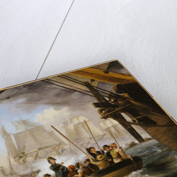 Commodore Perry Leaving the Lawrence for the Niagara at the Battle of Lake Erie by Anonymous