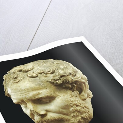 Roman Marble Portrait of Demosthenes by Anonymous