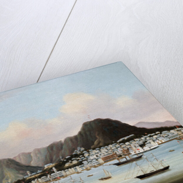 A View of Victoria, Hong Kong, with the Hulk H.M.S Princess Charlotte and American, British and French Shipping by Anonymous