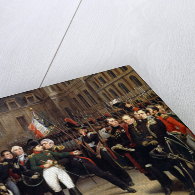 The Farewells of Fontainebleau, 20 April 1814 by Emile Jean Horace Vernet