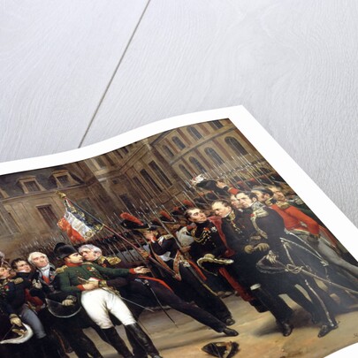 The Farewells of Fontainebleau, 20 April 1814 by Emile Jean Horace Vernet