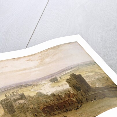 View from the Round Tower, Windsor Castle by William Daniell