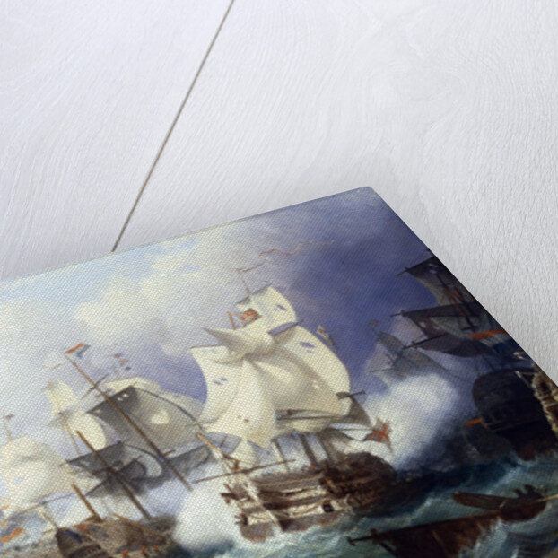 The Battle of Trafalgar by follower of Philip James de Loutherbourg by Anonymous