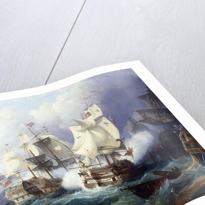 The Battle of Trafalgar by follower of Philip James de Loutherbourg by Anonymous
