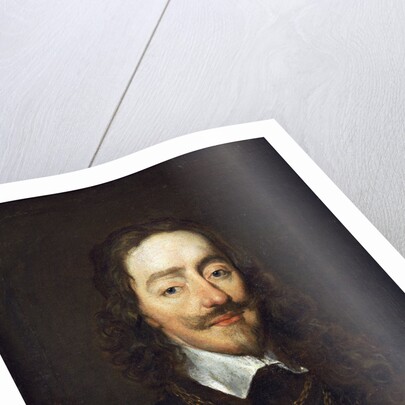 Portrait of King Charles I, bust length by William Dobson