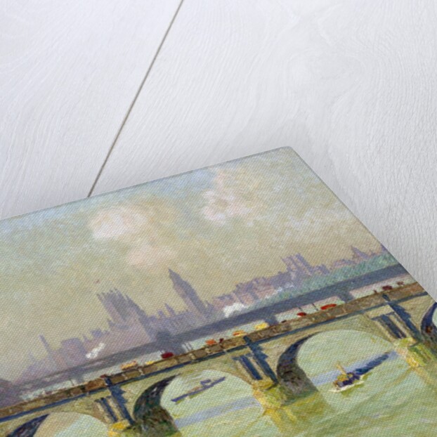 Waterloo Bridge and Hungerford Bridge with the Houses of Parliament Beyond by Emile Claus
