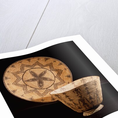 Apache coiled tray and bowl by Anonymous
