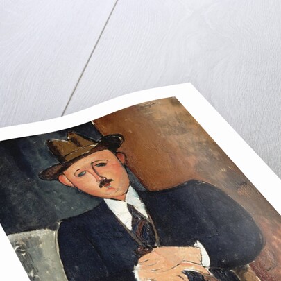 Seated Man (Leaning on a Cane) by Amedeo Modigliani
