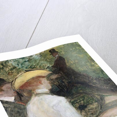 In the Bois de Bologne by Henri de Toulouse-Lautrec