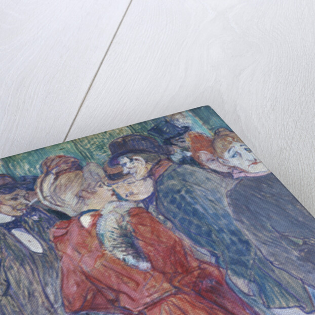 At the Moulin de la Galette by Henri de Toulouse-Lautrec