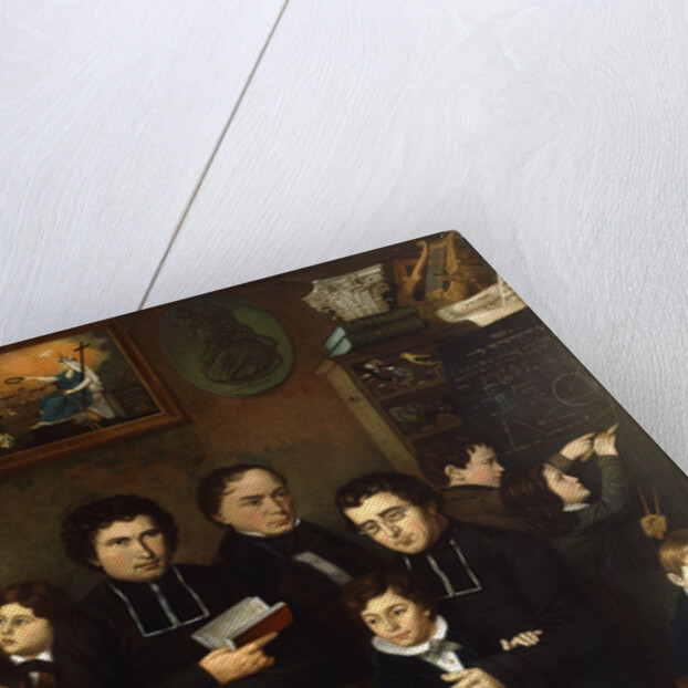 A Group Portrait of Teachers and School Children in a Classroom by Francois Trichot-Garnerie