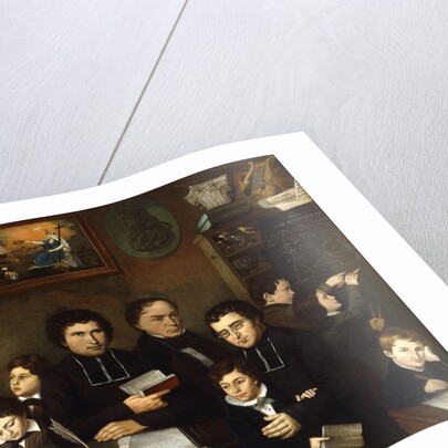 A Group Portrait of Teachers and School Children in a Classroom by Francois Trichot-Garnerie