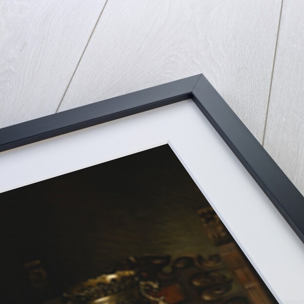 Peaches in a Dresden Tazza, Grapes, Apples, Hazelnuts and Biscuits by Jules Larcher