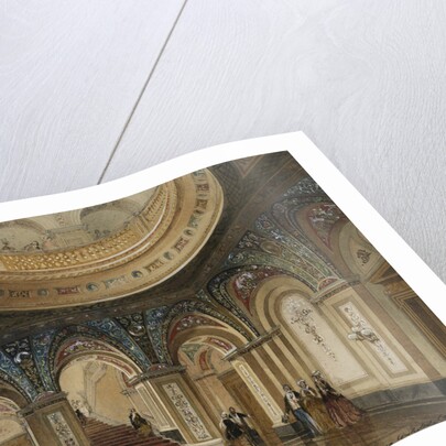 Interior Views of the Conservative Club: Entrance Hall and Grand Staircase by Anonymous