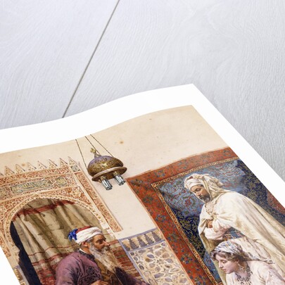 The Carpet Seller by Giulio Rosati