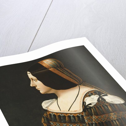 Portrait of a Lady, Half Length, in Profile by Bernardino de'Conti