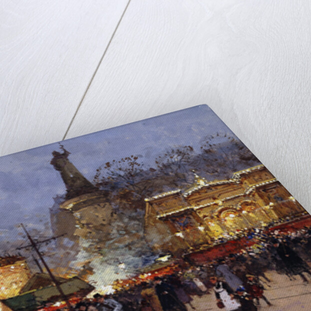 La Fete, Place de la Republique, Paris by Eugene Galien-Laloue