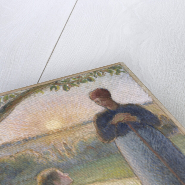 Country Women Chatting, Sunset, Eragny by Camillle Pissarro