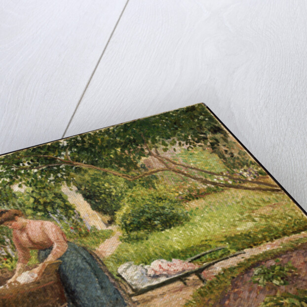 Washerwoman at Eragny by Camillle Pissarro