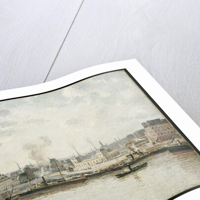 Quay at Saint-Sever, Rouen by Camillle Pissarro