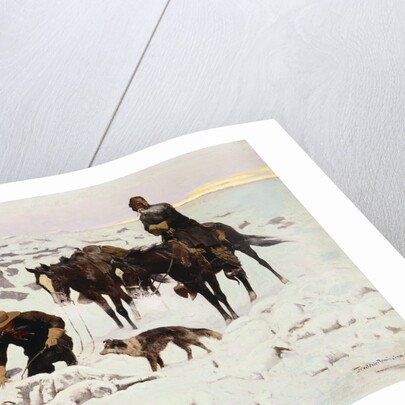 The Frozen Sheepherder by Frederic Remington