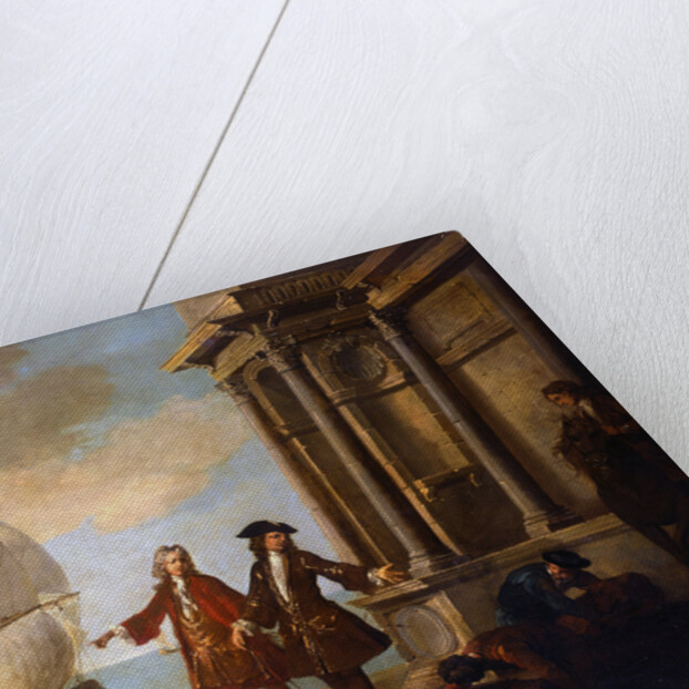 Europe: European Merchants with Stevedores by Jean-Baptiste Oudry