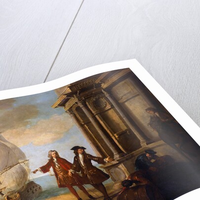 Europe: European Merchants with Stevedores by Jean-Baptiste Oudry