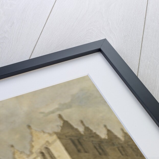 Oriel College, Oxford, with St. Mary's Church in the Distance by Thomas Malton Jr