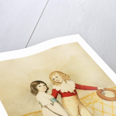 Portrait of William Bellingham Budworth and his Sister Emma Mary, Small Full Length, on a Balcony by Adam Buck