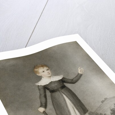Portrait of Edward Currie Holding a Cricket Bat by Adam Buck