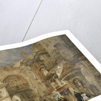 The Gate of the Viva Rambla, Granada by David Roberts