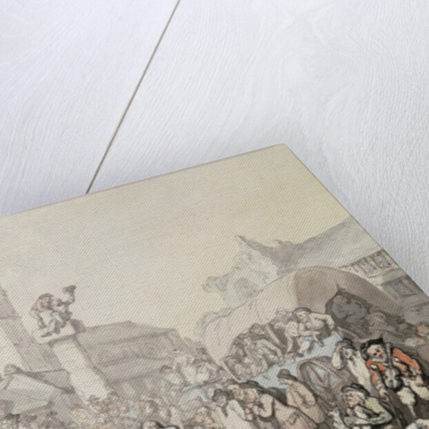 A Cornish Wrestling Match by Thomas Rowlandson