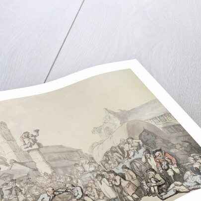 A Cornish Wrestling Match by Thomas Rowlandson