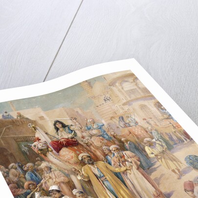 An Arab Wedding Procession Through Cairo by James Shaw Crompton
