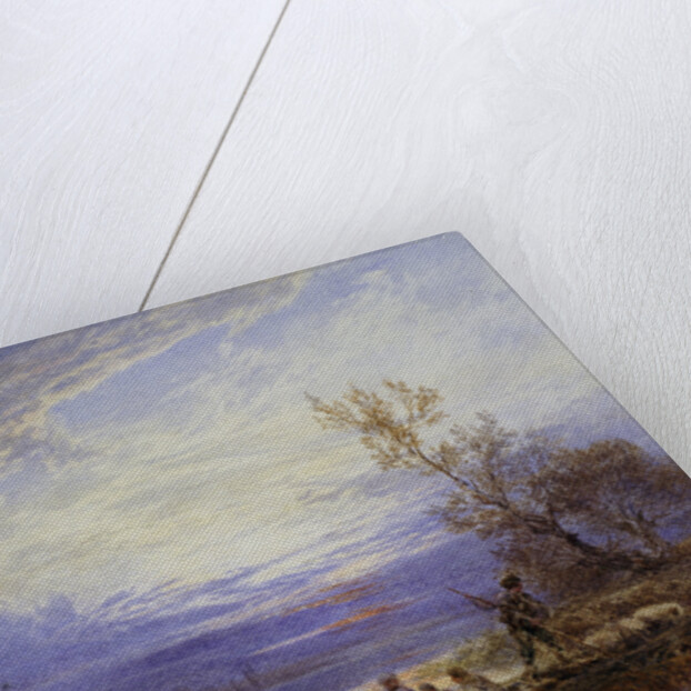 A Ferry at Sunset by Myles Birket Foster