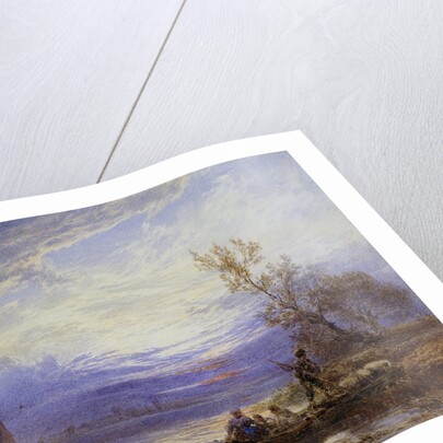 A Ferry at Sunset by Myles Birket Foster