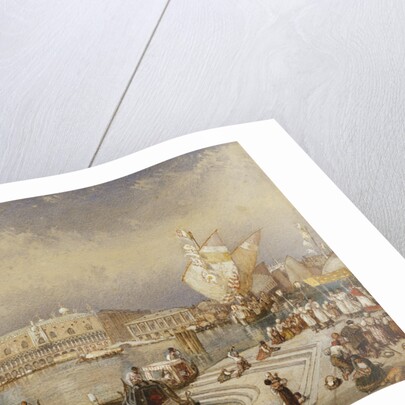 The Doge's Palace, Venice, from the Steps of San Giorgio Maggiore by Myles Birket Foster