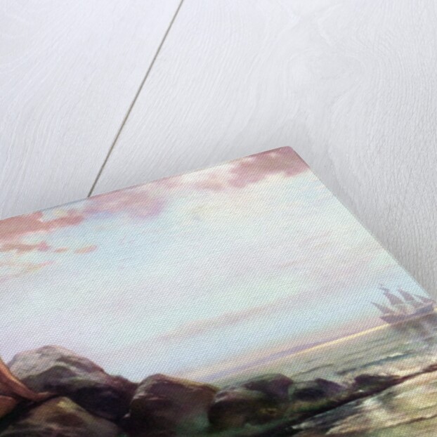 Native Americans Witness the 1609 Discovery of New York's Hudson River by Henry Hudson.